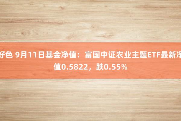 好色 9月11日基金净值：富国中证农业主题ETF最新净值0.5822，跌0.55%