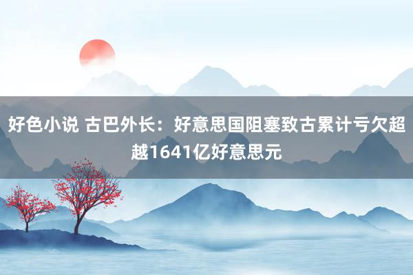 好色小说 古巴外长：好意思国阻塞致古累计亏欠超越1641亿好意思元