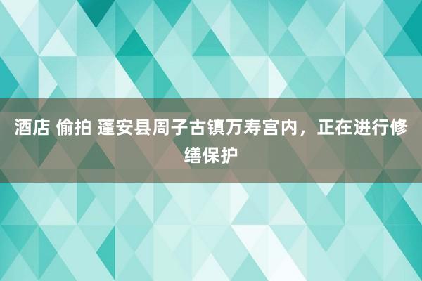 酒店 偷拍 蓬安县周子古镇万寿宫内，正在进行修缮保护