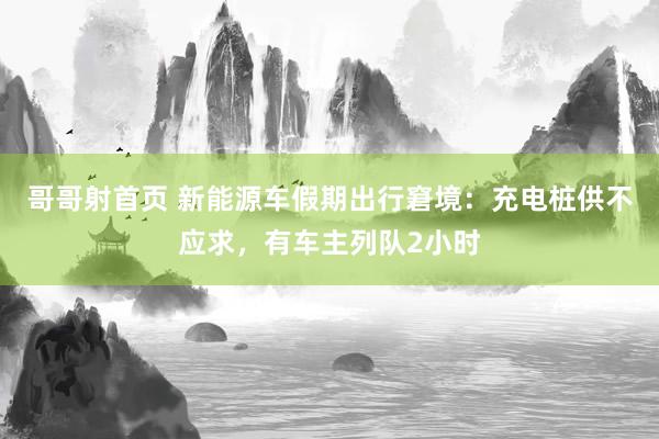 哥哥射首页 新能源车假期出行窘境：充电桩供不应求，有车主列队2小时