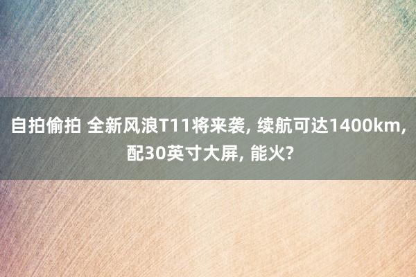 自拍偷拍 全新风浪T11将来袭， 续航可达1400km， 配30英寸大屏， 能火?