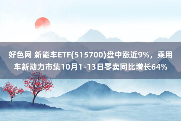 好色网 新能车ETF(515700)盘中涨近9%，乘用车新动力市集10月1-13日零卖同比增长64%