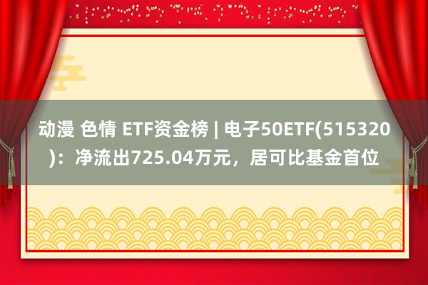 动漫 色情 ETF资金榜 | 电子50ETF(515320)：净流出725.04万元，居可比基金首位